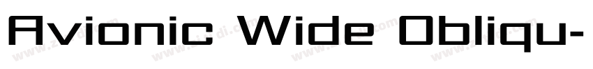 Avionic Wide Obliqu字体转换